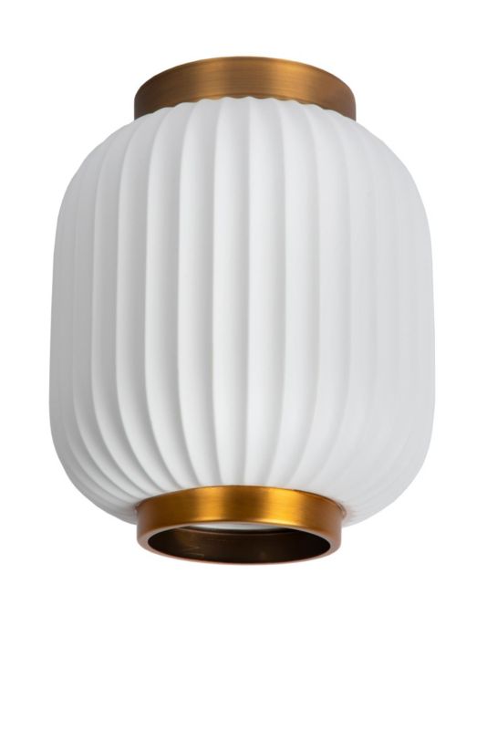 Lampa sufitowa wisząca Lucide Gosse 4172 złoto-biała szerokość 19.5 cm 1xE27 x 40W 1 szt.