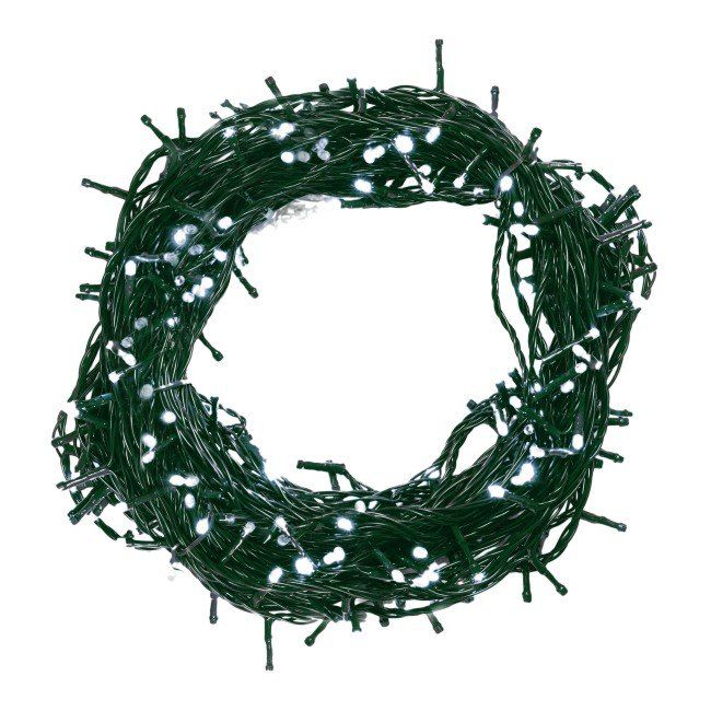 Lampki zewnętrzne 140 LED Bulinex sterowane 6,95 m białe