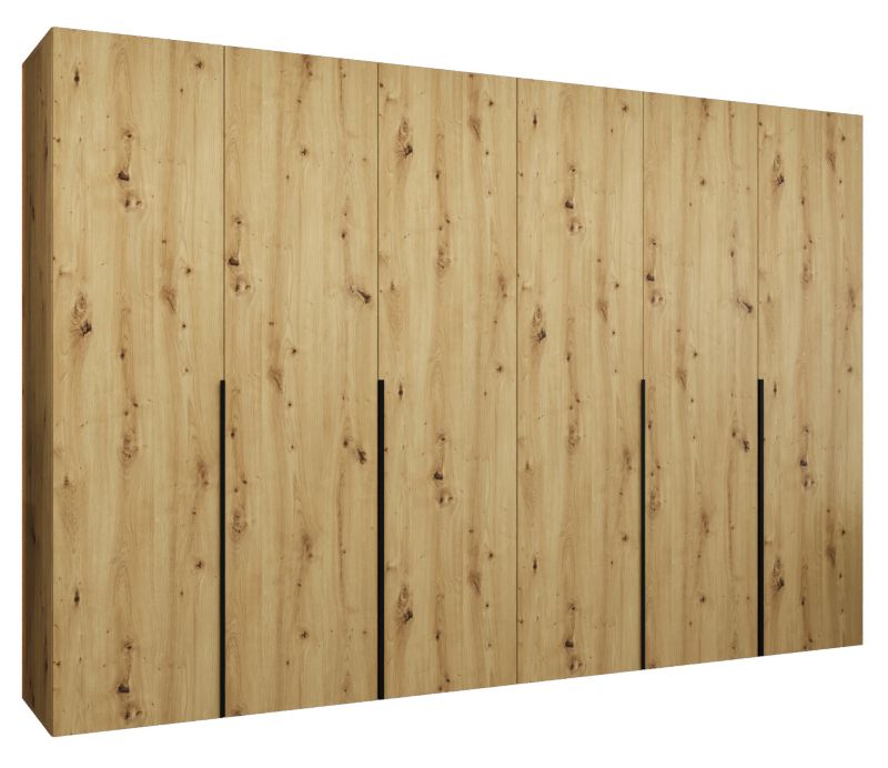 Szafa uchylna otwierana ALICANTE 1 300 wys 202 cm Artisan + Czarny 1 szt