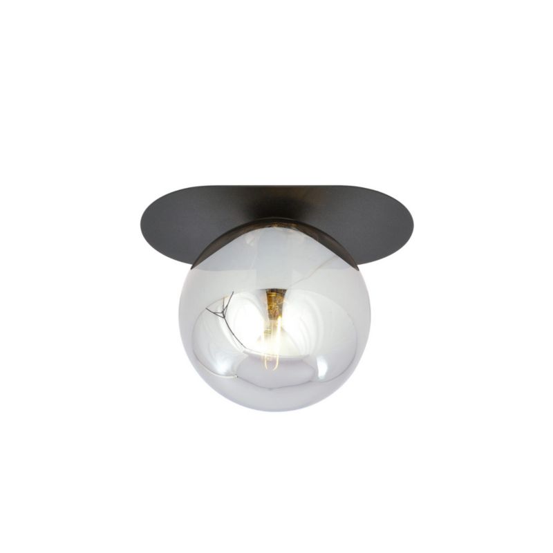 Lampa sufitowa Emibig Plaza czarno-grafitowa wym: 18 x 20 cm 1xE14 x 10W 1 szt.