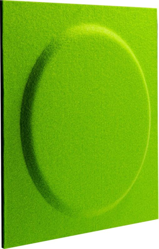 Panel dekoracyjny Decosa 30 x 30 cm filcowy koło kwadrat zielony