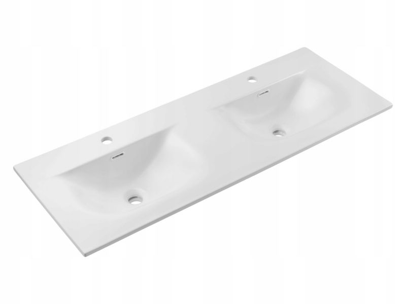 Umywalka meblowa Furnidea 120 cm wpuszczana biały mat 2 misy SKY 1 1 szt.