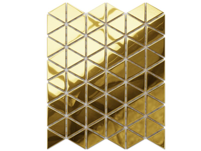 Mozaika szklana Ilcom triangle blanket złota gold 26.3 x 30.3 cm 1 szt.