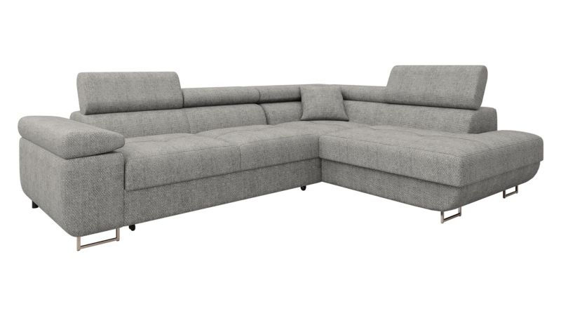 Narożnik z funkcją spania MIRJAN 24 Torezio Premium prawy jaszny szary 1 szt.