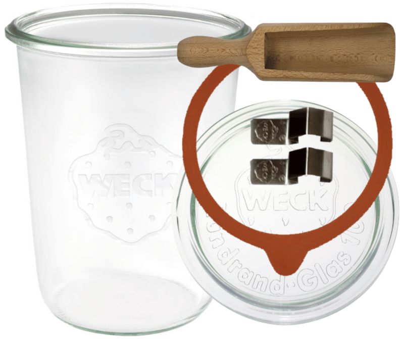 Słoik MODO24 Weck 850 ml fi 100 mold szklane wieko gumka 1 kpl.