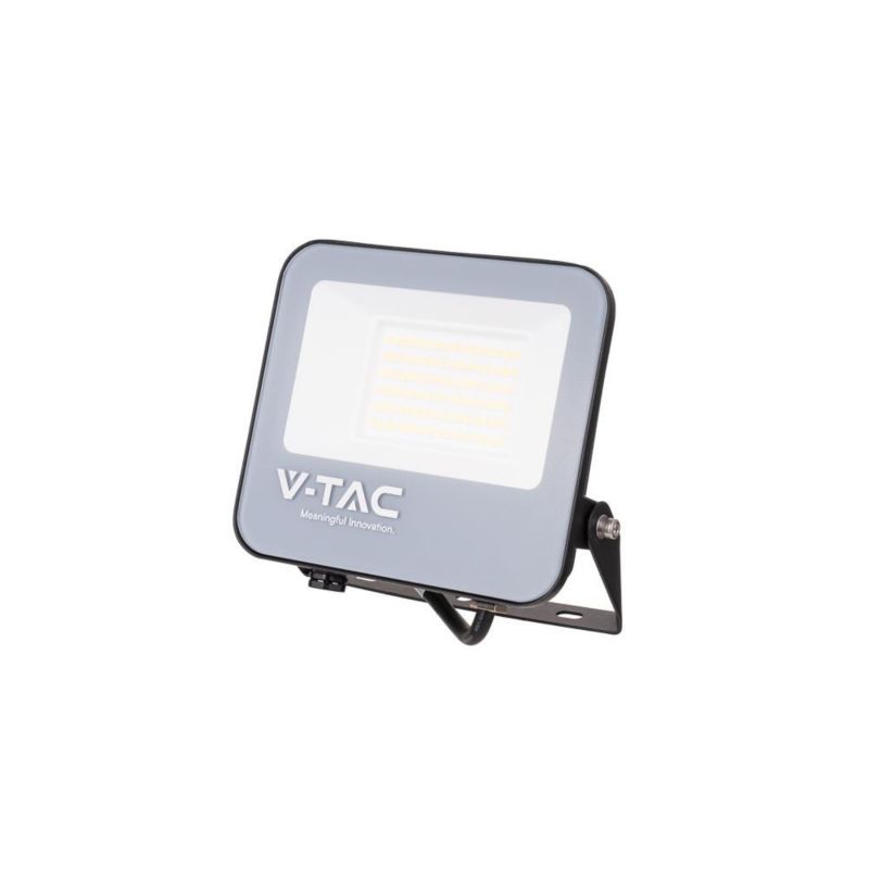 Naświetlacz LED V-TAC czarny LED 50W 4000K 8000lm IP65 wym: 16,9 x 18,3 x 3,4 cm aluminium - 1 szt.