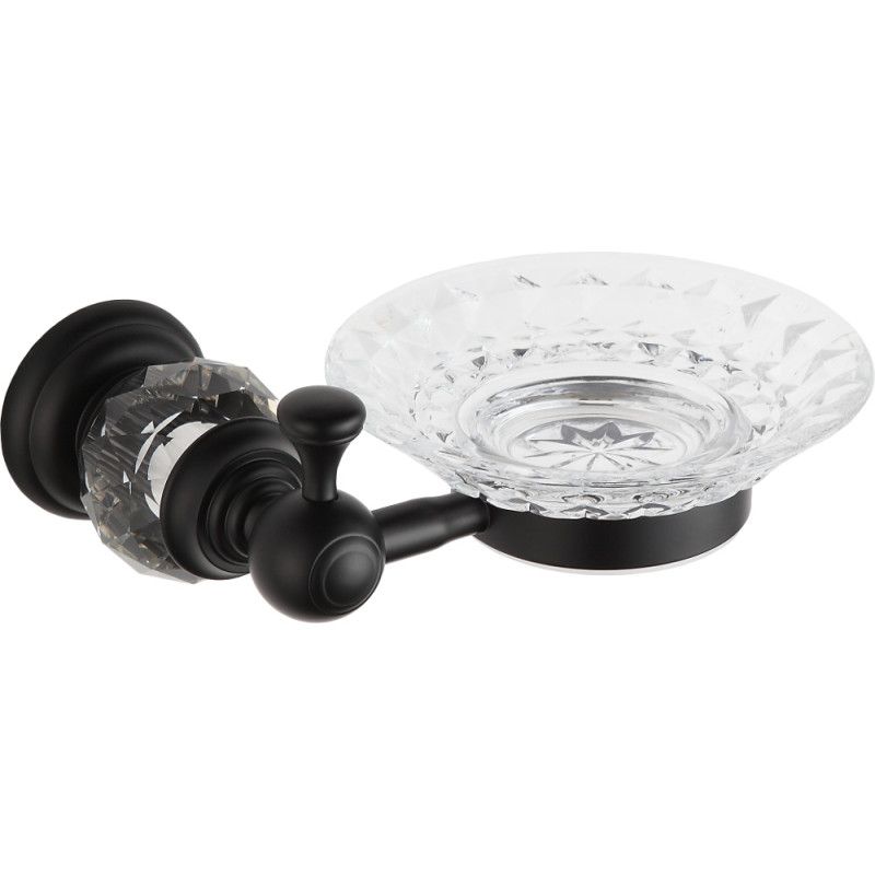 Mydelniczka ścienna Mexen Estela czarna 18x6 cm 1 szt.