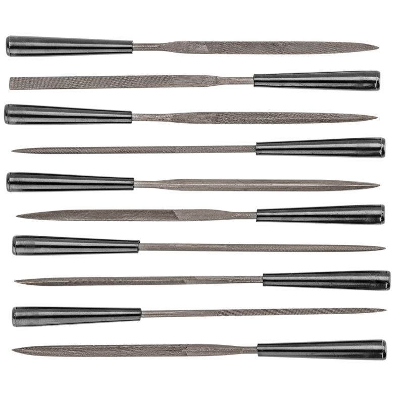 Pilniki iglaki TOPEX do metalu, zestaw 10 szt. 1 kpl