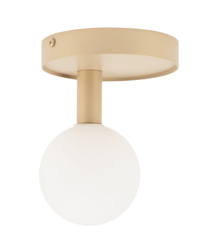 Lampa sufitowa wisząca Sigma Lighting Perla 4124 złoto-biała dekoracyjna 1xG9 x 1 szt.