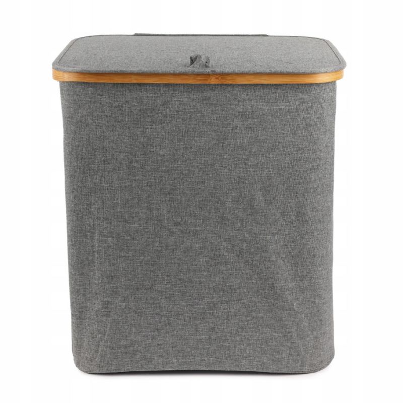 Kosz na pranie JUMI 80l składany bambusowy duży stojący do przechowywania 1 szt.