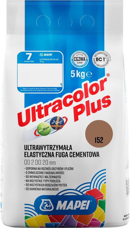 Fuga elastyczna Mapei Ultracolor Plus 152 lukrecja 5 kg
