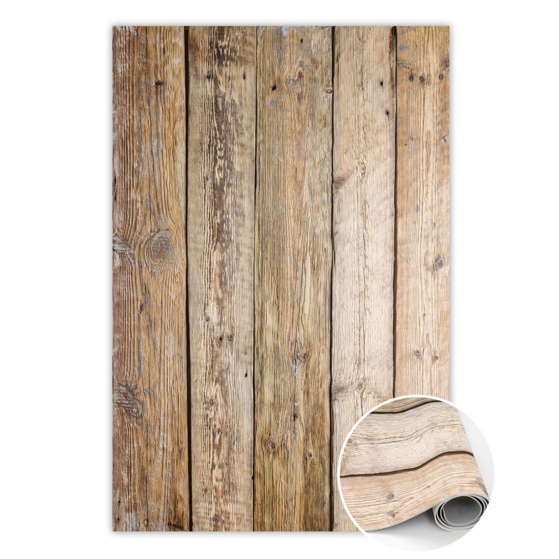 Dywan Tulup Wewnętrzny Dekoracyjny 60x90 cm Deski Mata dywanowa Dekoracyjna 1 szt.