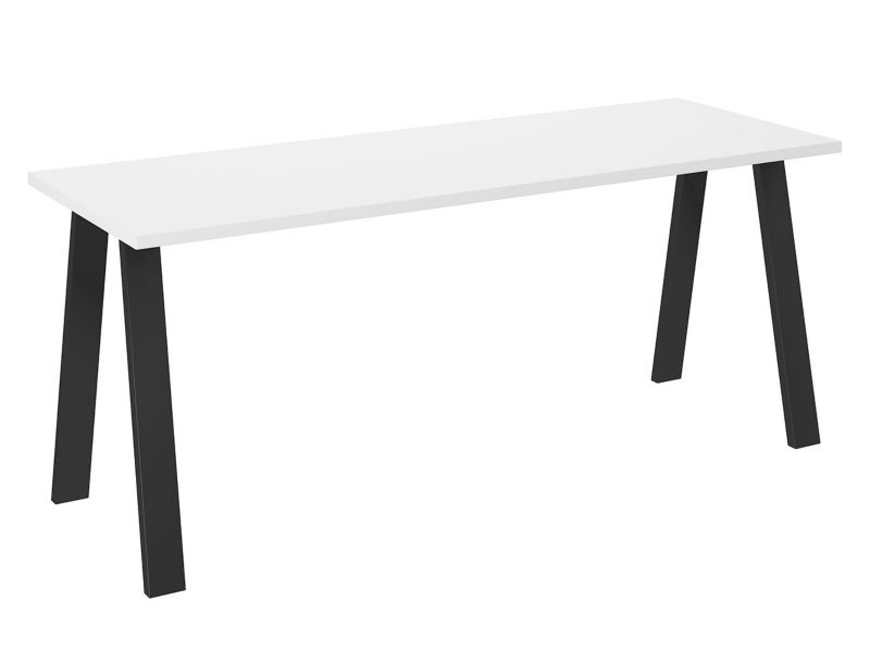 Stół industrialny MIRJAN 24 Kleo 185x67 biały / czarny 1 szt.