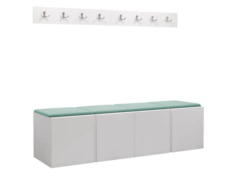 Garderoba MIRJAN 24 Orion VII biały + miętowy 1 kpl.