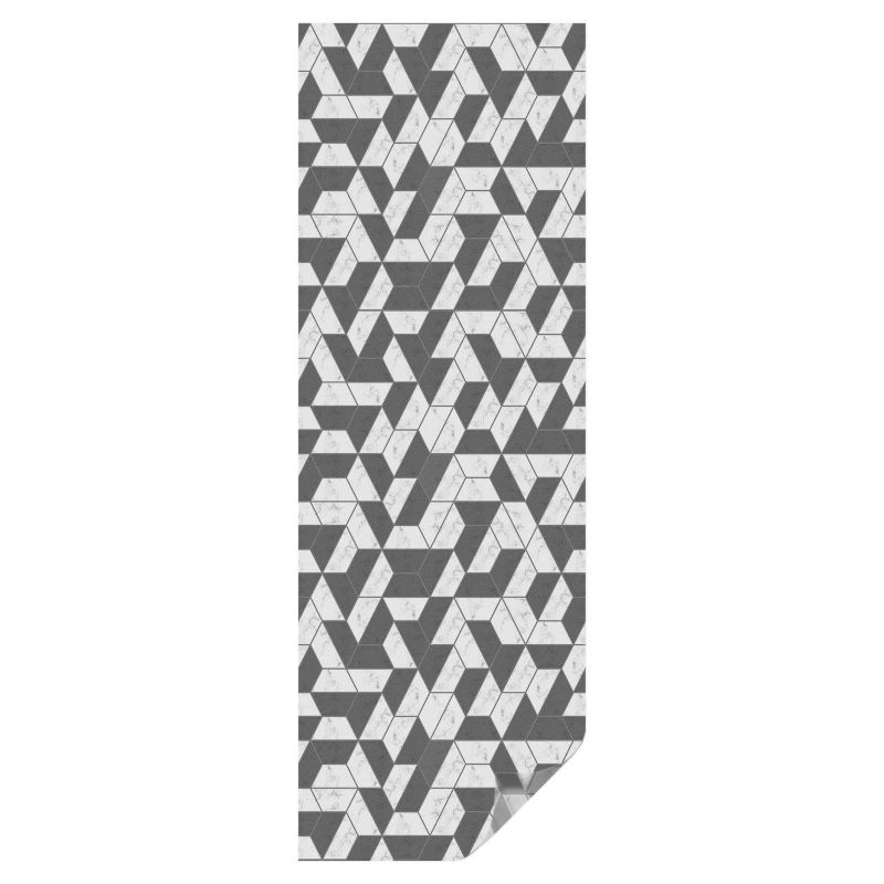 Folia Dekoracyjna na Szybę Tulup 50x146 cm Witraż Samoprzylepny Geometryczne iluzje 1 rol.