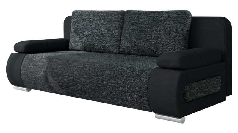 Kanapa rozkładana MIRJAN 24 Emma czarny/plecionka czarny melanż 1 szt.