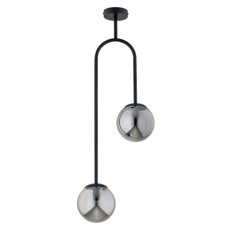 Lampa wisząca Alfa Vector 4504 czarna-dymiona nowoczesna 2xE14 x 10W 1 szt.
