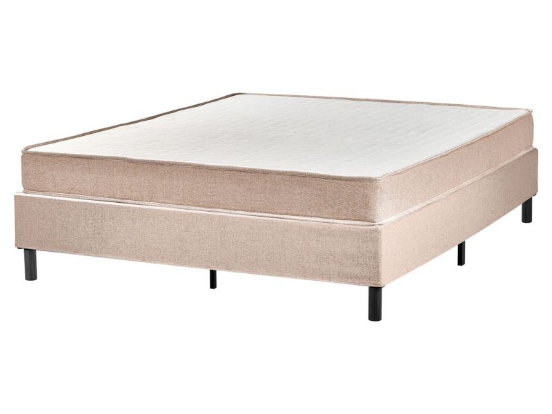 Łóżko bez zagłówka COUNTESS 160 x 200 cm Beżowy 1 szt.