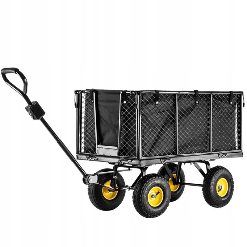 Wózek KADAX Ogrodowy Taczka Transportowy Przyczepka 450kg Z Plandeką Duży 1szt.