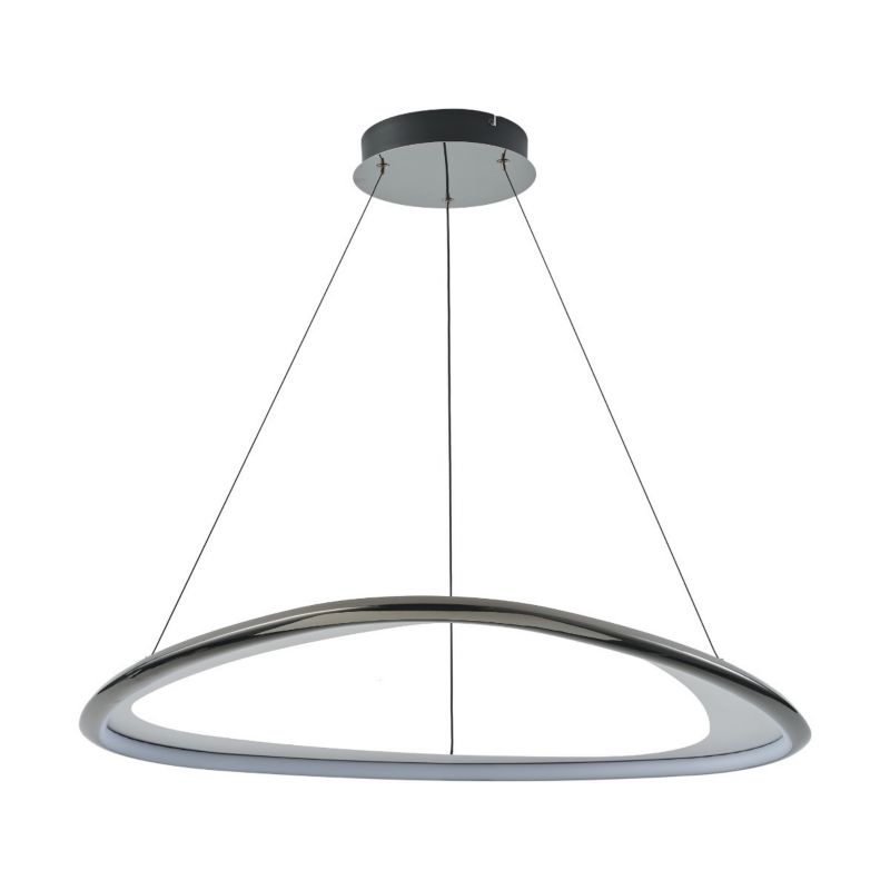Lampa wisząca Zuma Line Getafe 9041 czarny chrom nowoczesna wbudowany LED 57W 1 szt.
