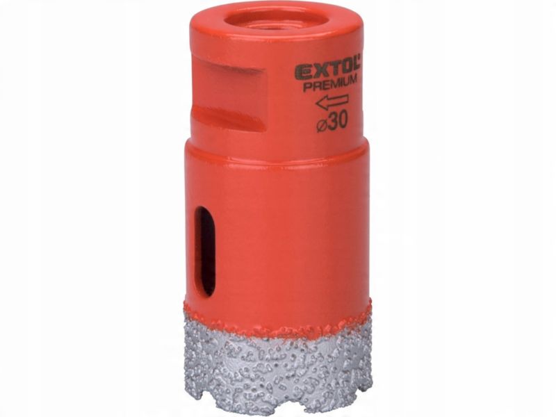 Otwornica diamentowa koronka wiertło Extol Craft 30 mm M14 do gresu płytek glazury 1 szt
