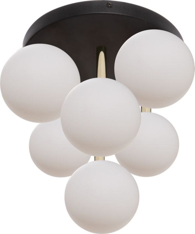 Lampa sufitowa Zuma Line Ali czarno-złota-biała wym: 30 x 35 x 35 cm 7xG9 x 40W 1 szt.