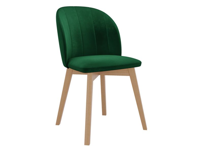 Krzesło do jadalni MIRJAN 24 S100 natura + butelkowa zieleń 1 szt.