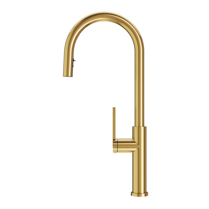 Bateria kuchenna granitan prati brushed gold z wyciąganą wylewką 1 szt.