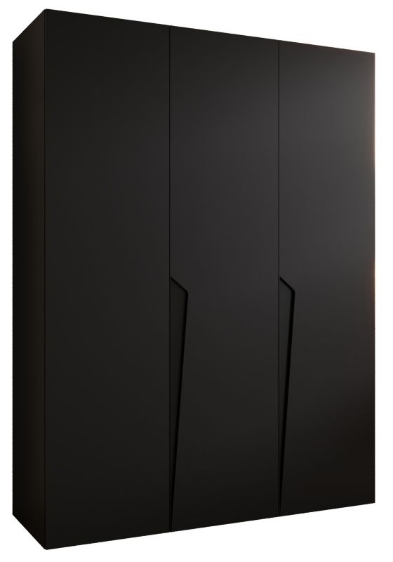 Szafa uchylna otwierana Abiks PIANO 1 150 wys 202 cm Czarny + Czarny 1 szt