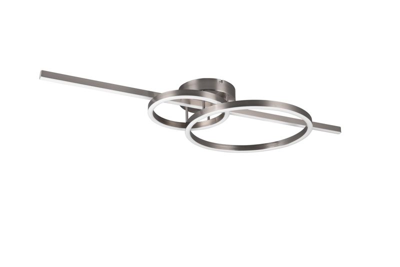 Lampa sufitowa wisząca Trio Montilla 4760 srebrno-odcienie srebra pilot wbudowany LED 54W 1 szt.