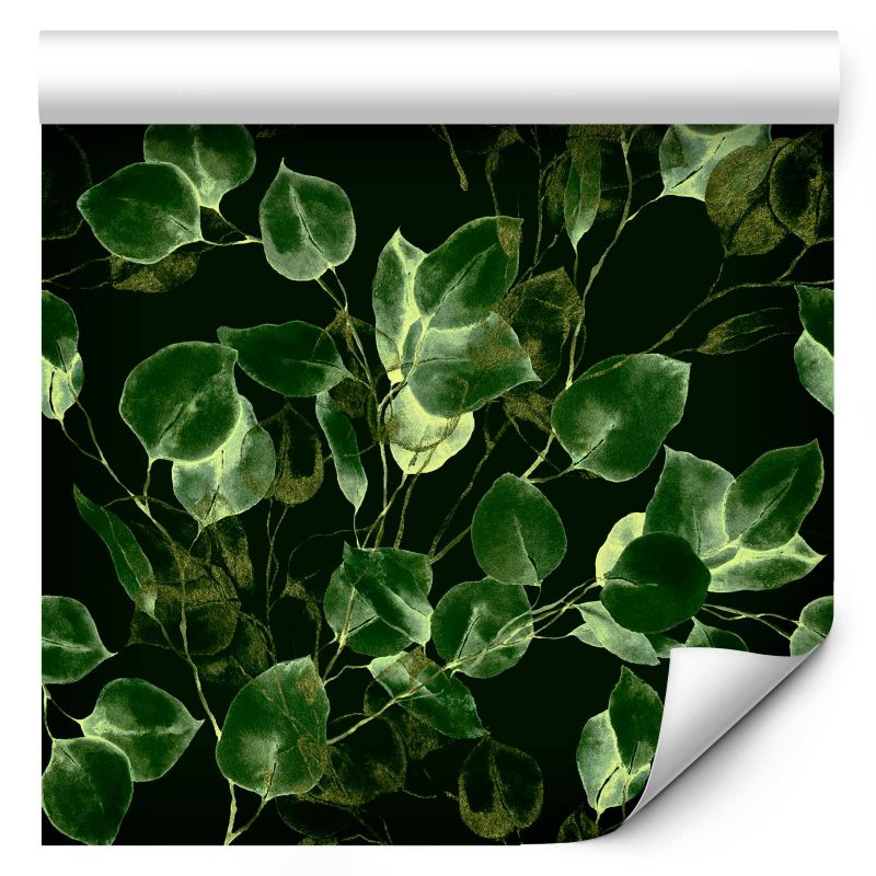 Tapeta flizelinowa Artgeist 110g/m2 Liście zielona 50x1000 (10 części) 10014ja rolka 1 szt