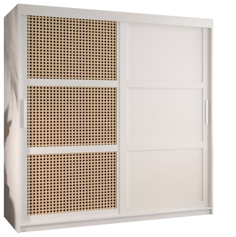 Szafa przesuwna Garderoba Abiks PLECIONKA WIEDEŃSKA 3 180 biały 1 szt.