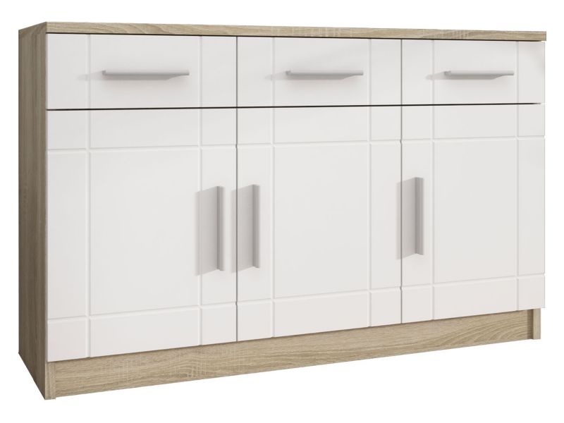 Komoda MIRJAN 24 Paris 3F3S dąb sonoma + biały 1 szt.