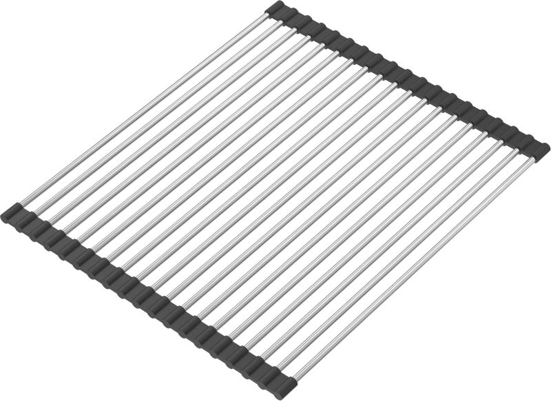 Mata ociekowa Quadron Q stal/czarny 43x32 cm 1 szt.