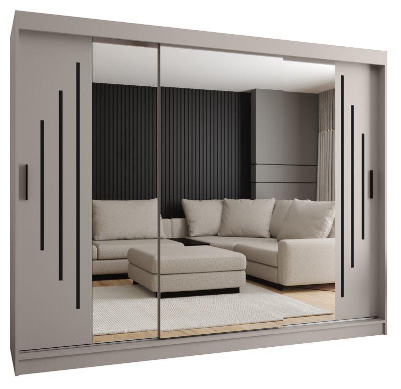 Szafa przesuwna Abiks RUBINO Y2 250 kaszmir 1szt.