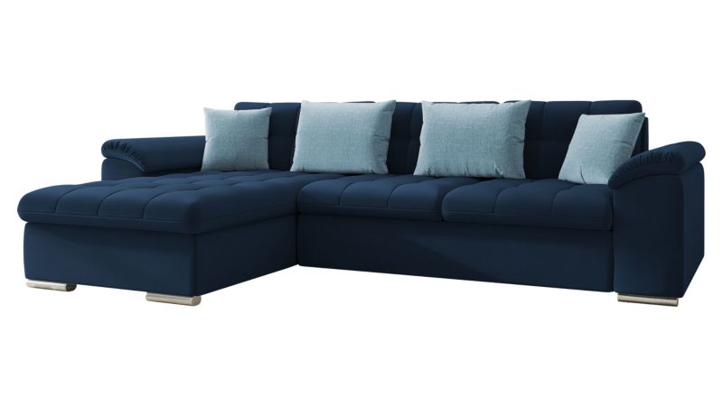 Narożnik z funkcją spania MIRJAN 24 Diana Premium lewy ciemny denimowy /ciemny denimowy/gołębi 1 szt.