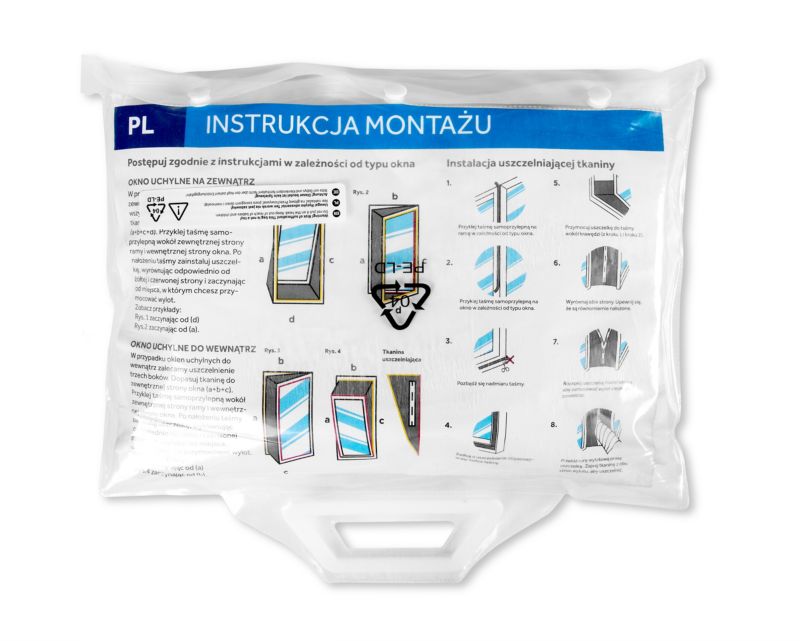 Uszczelka okna okienna Berdsen do klimatyzatora przenośnego 4m 1szt.