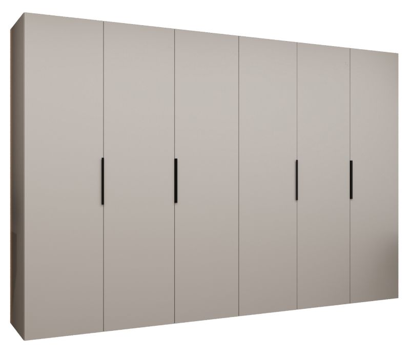 Szafa uchylna Abiks MARBELLA 1 300 wys 202 cm Kaszmir + Czarny 1 szt