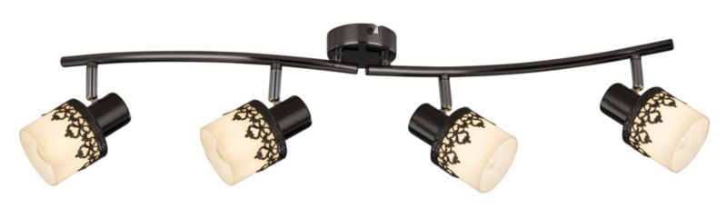 Lampa sufitowa wisząca Rabalux Lacey czarno-biała wym: 160 x 69 x 69 cm 4xE14 x 1 szt.