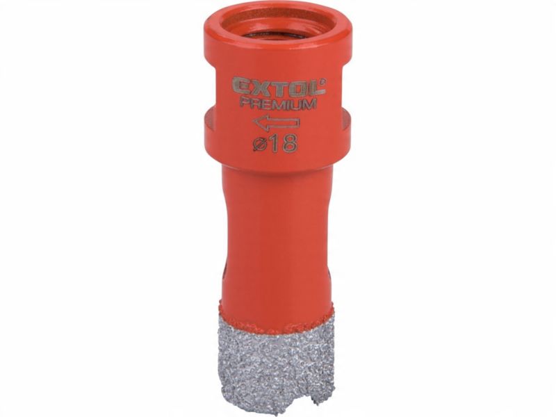 Otwornica diamentowa koronka wiertło Extol Craft 18 mm M14 do gresu płytek glazury 1 szt