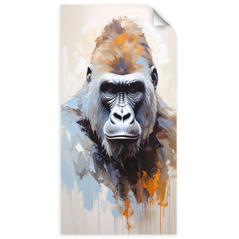 Naklejka samoprzylepna Feeby Goryl portret zwierzęta 50x100cm 1szt
