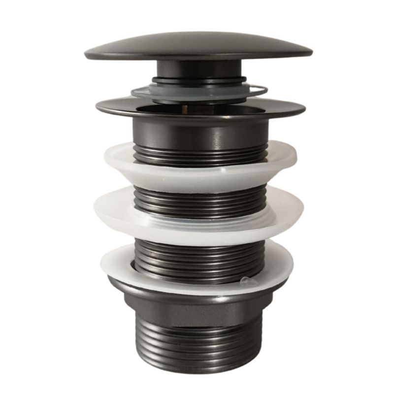 Korek umywalkowy Estiva klik klak bez przelewu gray gun 40 mm 1 szt.