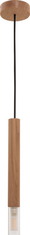 Lampa wisząca Zuma Line Madera 7903 jasne drewno-przezroczysty tuba 1xG9 x 28W 1 szt.
