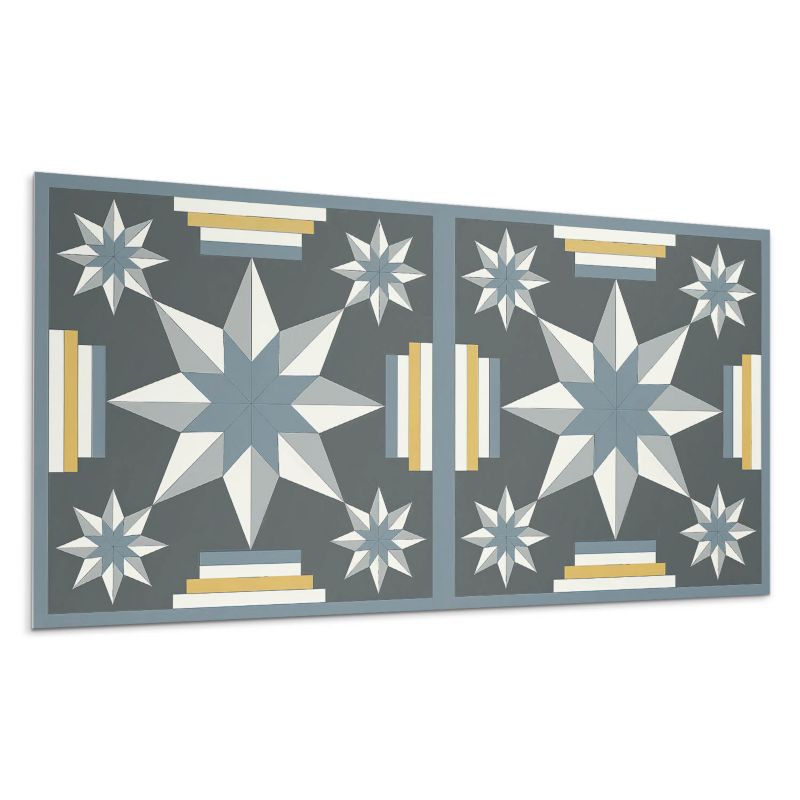 Kafelki samoprzylepne Wallfluent 60x30 cm Prostokątne układy gwiezdnych wzorów 6 szt.