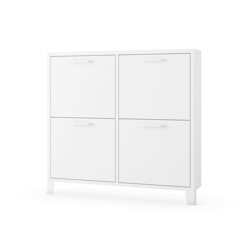 Szafka na buty metalowa 96x90x17 cm Jan Nowak Shirley SHIRLEY biała 1 szt