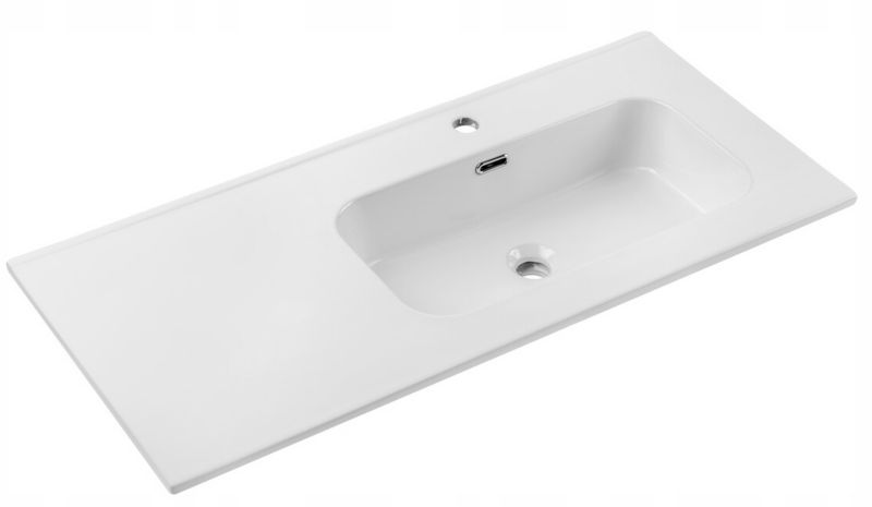 Umywalka meblowa Furnidea 120 cm wpuszczana z blatem biały połysk GO 2 1 szt.