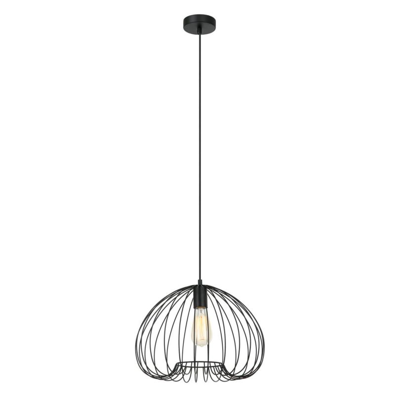 Lampa sufitowa wisząca Italux Meddi 2772 czarna nowoczesna 1xE27 x 40W 1 szt.