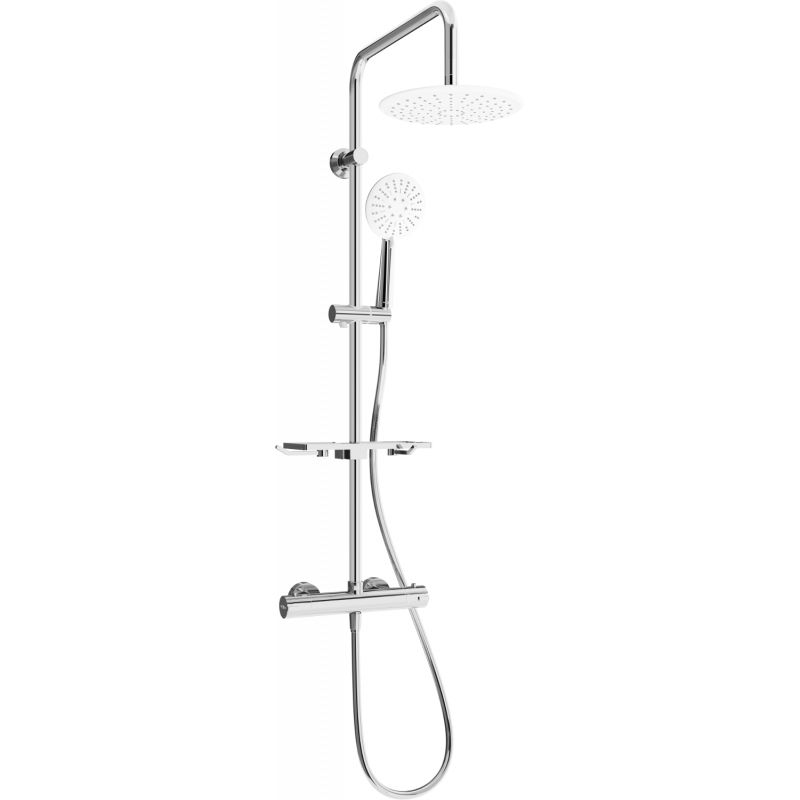 Zestaw prysznicowy natynkowy Mexen Kai chrom/biały 771506793-00 1 szt.