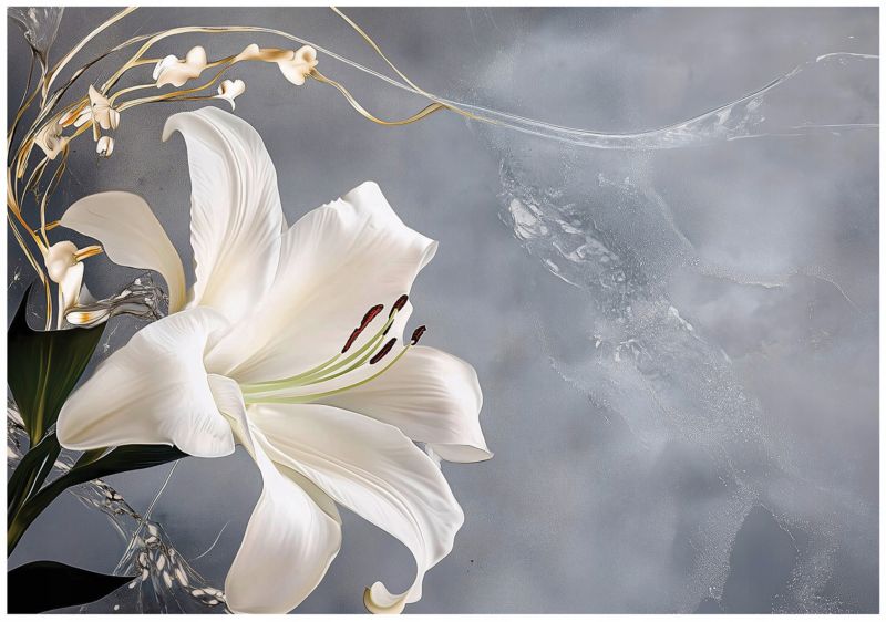 Tapeta Do Sypialni Salonu Kuchni WALLARENA 350x250 cm Fototapeta Na Flizelinie Kwiaty 1 szt.