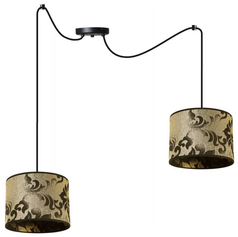 Lampa sufitowa wisząca Light Home LH Pająk Werona 2x E27 60W ciemne złoto 1szt.